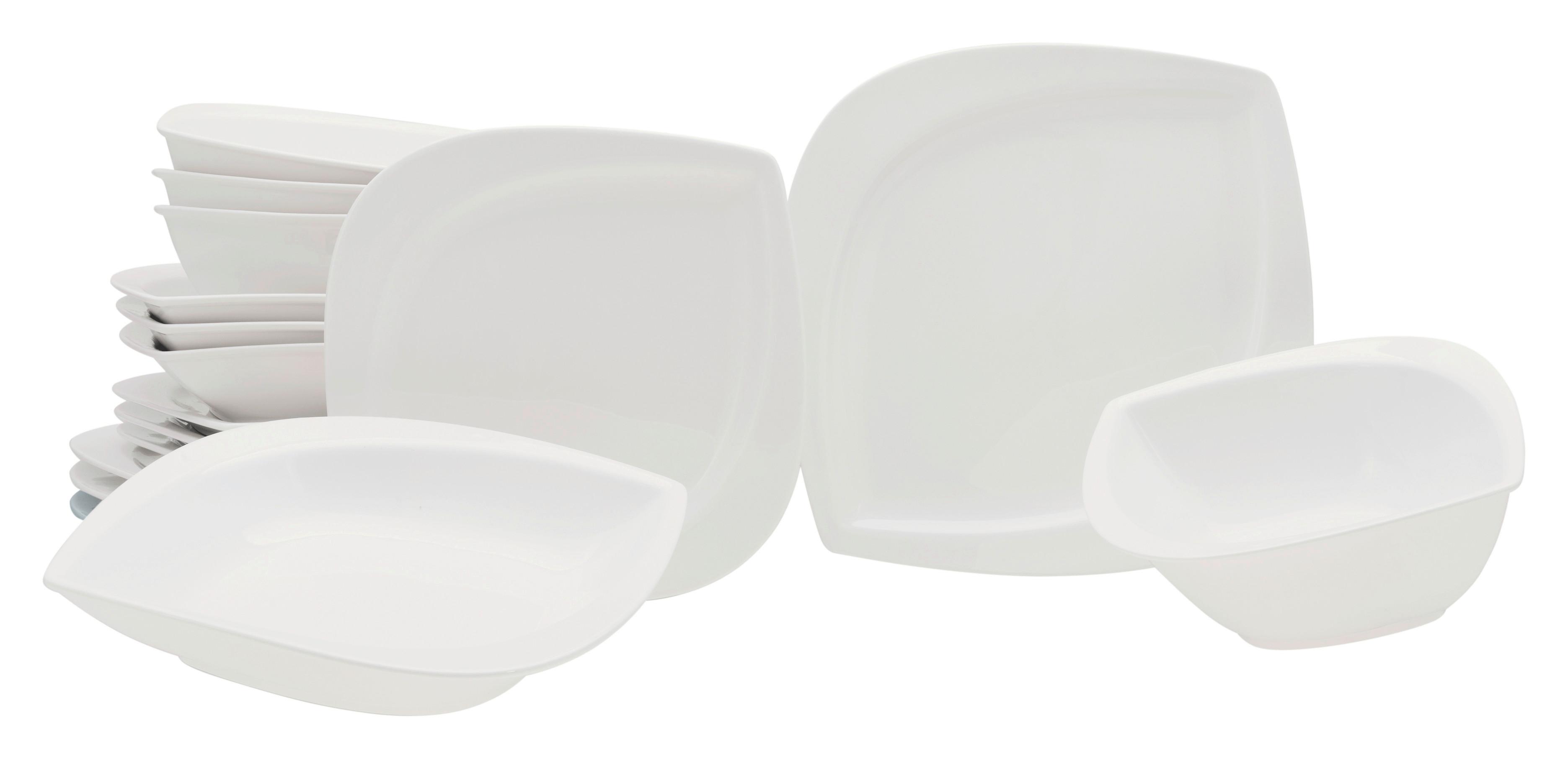 Kombiservice Melbourne Weiß 16--Teilig - Weiß, Basics, Keramik - Creatable
