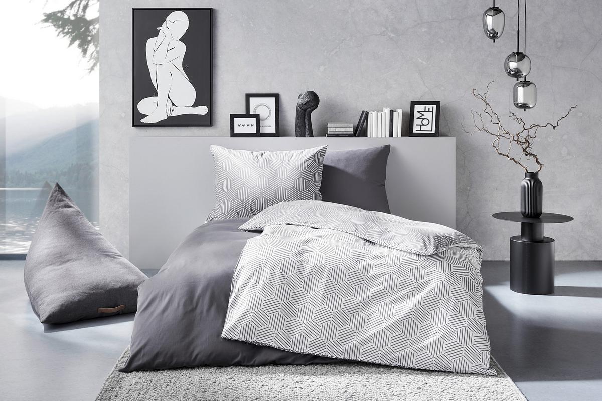 Obraz na plátně Denise, 60/90cm - bílá/černá, dřevo/textil (60/90cm) - Modern Living