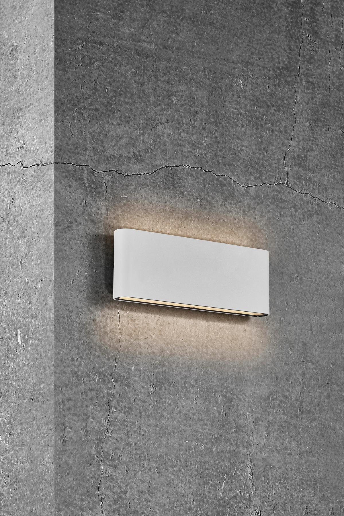 Außenwandleuchte Weiß L: 26 Cm - Weiß, Design, Metall (26/3,3/9cm) - Nordlux