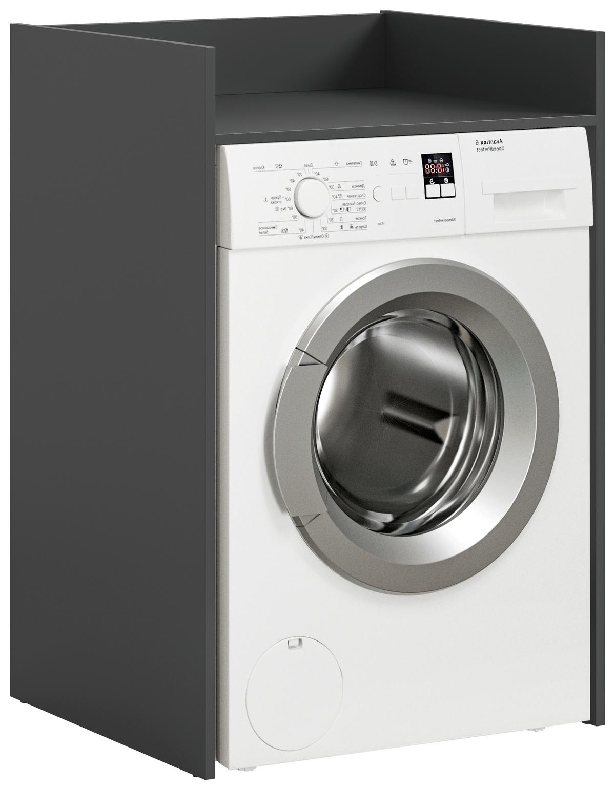 Skrinka na práčku Free Antracit - biela/antracitová, Basics, kompozitné drevo/plast (66/101/60cm) - MID.YOU