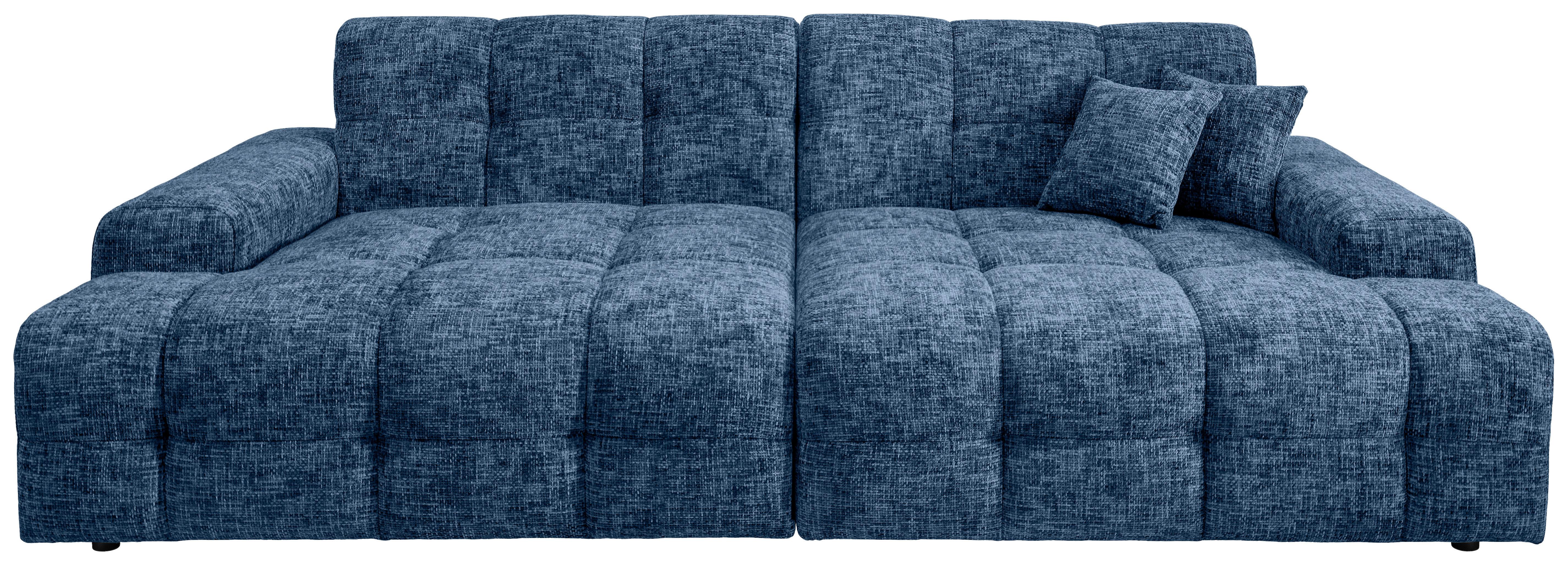 Bigsofa Bosco, Blau B: 304 cm - Blau/Schwarz, MODERN, Textil (304/87/155cm) - Livetastic
