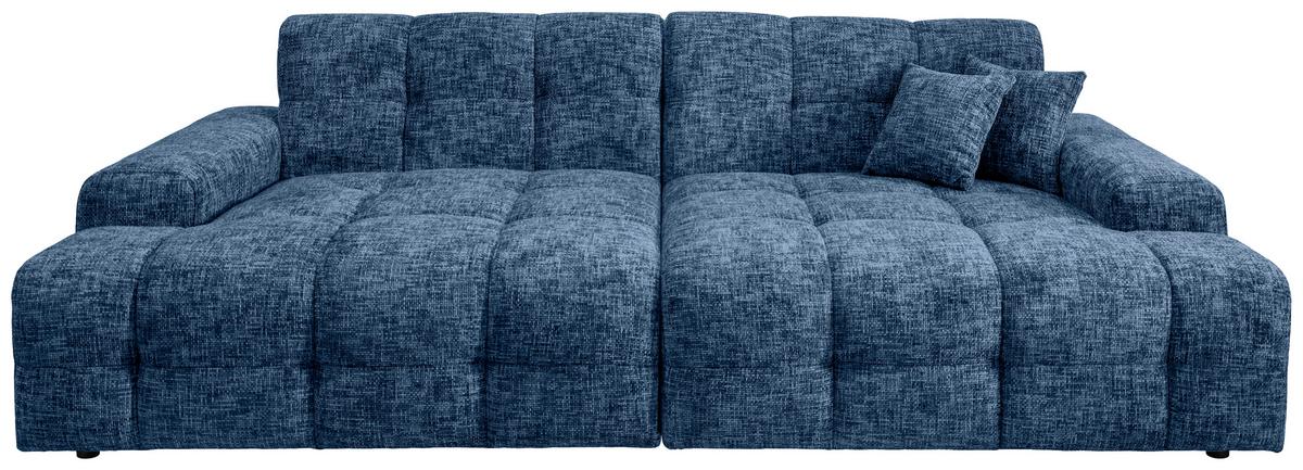Bigsofa Bosco, Blau B: 304 cm - Blau/Schwarz, MODERN, Textil (304/87/155cm) - Livetastic