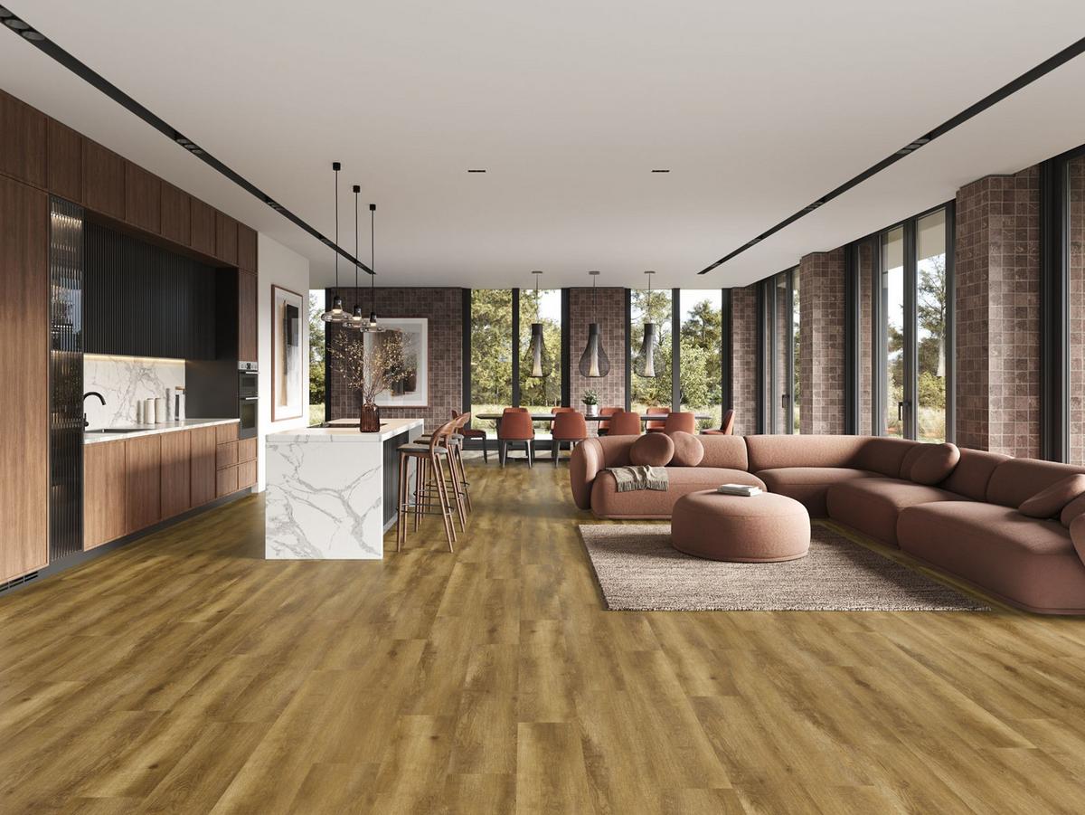 Vinylboden Eiche La Boheme Landhausdiele Klick-Vinyl - Rostfarben, Basics, Kunststoff/Stein (23/128/0,57cm) - Econfloor