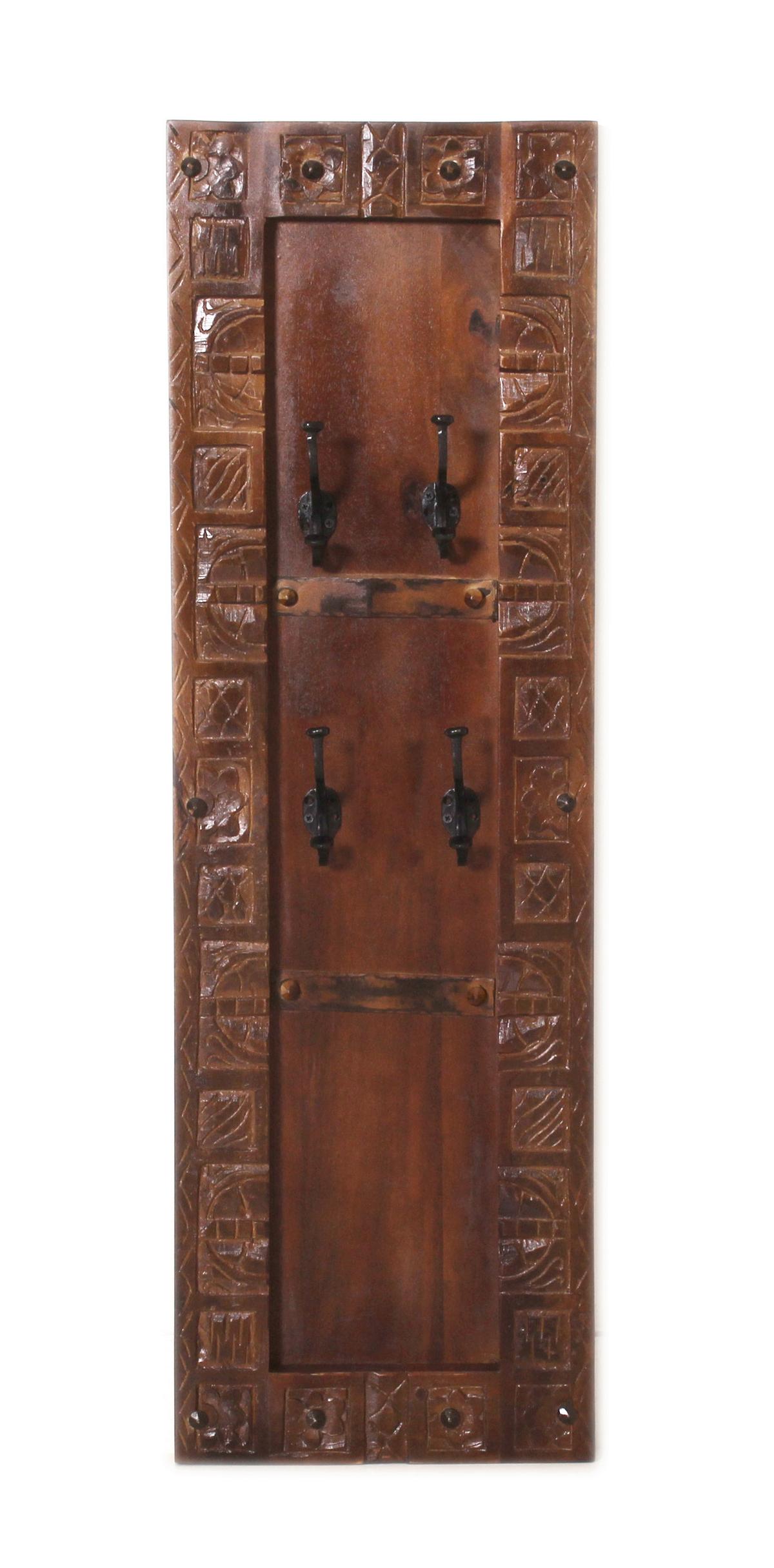 GARDEROBENPANEEL Braun/Schwarz B: 35cm - Schwarz/Braun, Design, Holz/Metall (35/110/8cm) - MID.YOU