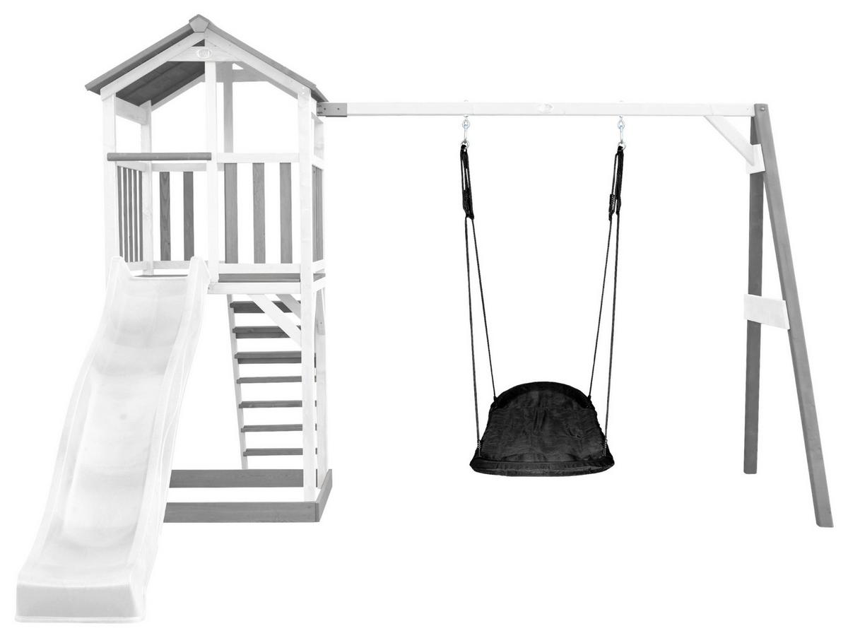 Spielturm A025.124.92 - Blau/Schwarz, KONVENTIONELL, Holz/Kunststoff (356,6/241,9/349cm) - Ambia Garden