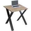 Schreibtisch Lona Sonoma Eiche/schwarz B: 50 Cm - Schwarz/Sonoma Eiche, MODERN, Holzwerkstoff/Metall (80/50/76cm) - MID.YOU