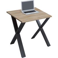 Schreibtisch Lona Sonoma Eiche/schwarz B: 50 Cm - Schwarz/Sonoma Eiche, MODERN, Holzwerkstoff/Metall (80/50/76cm) - MID.YOU