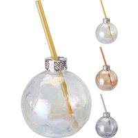 TRINKGLAS ELINA - Transparent/Grau, Basics, Glas (9,7/10,5/9,7cm)