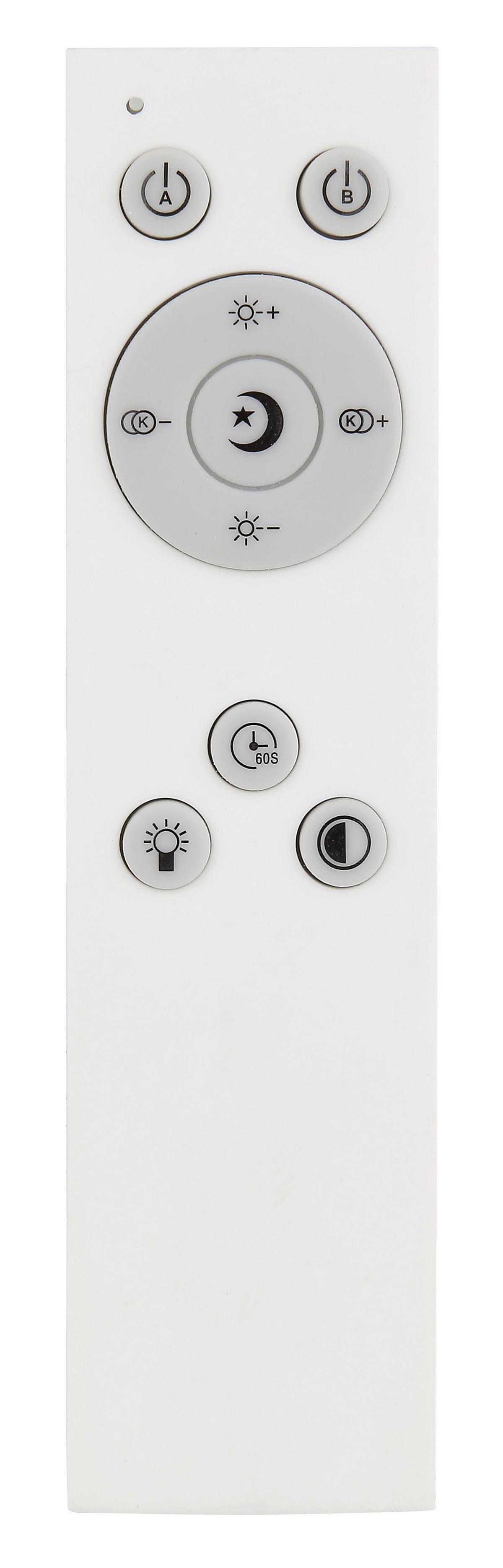 LED-Deckenleuchte 48118-30 - Opal/Schwarz, Design, Kunststoff/Metall (45/45/16,1cm) - Globo
