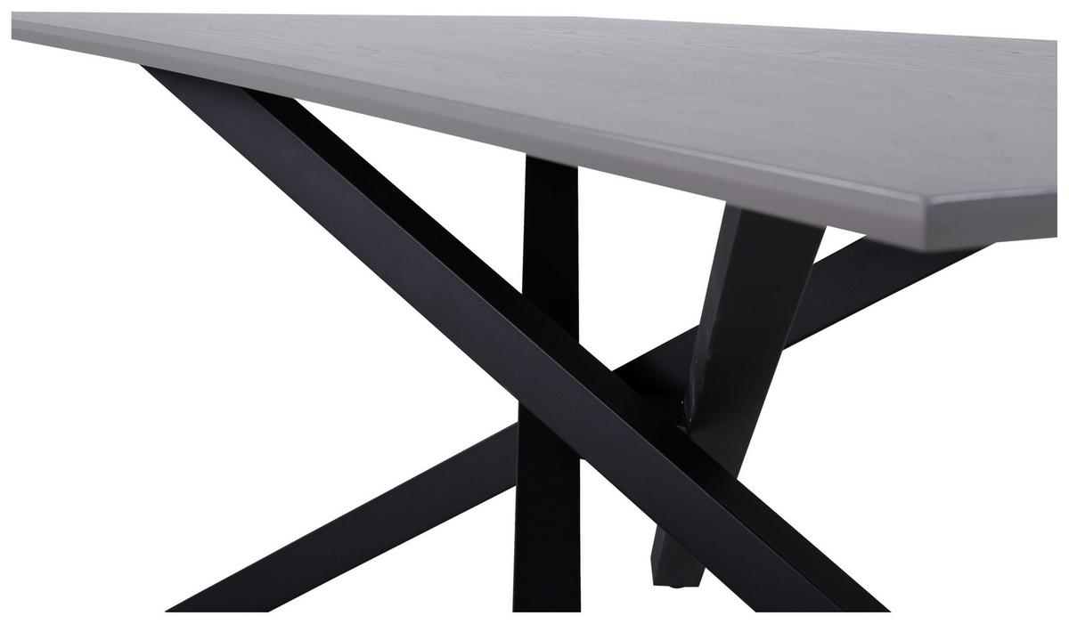 Esstisch Piazza - Schwarz, Design, Holzwerkstoff/Metall (180/90/76cm) - Livetastic