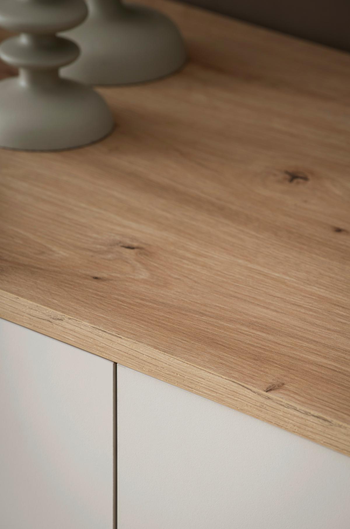 Highboard Sonora Kashmir/Eiche B: 164cm - Kaschmir/Eiche Artisan, Design, Glas/Holzwerkstoff (164/138/40cm) - MID.YOU