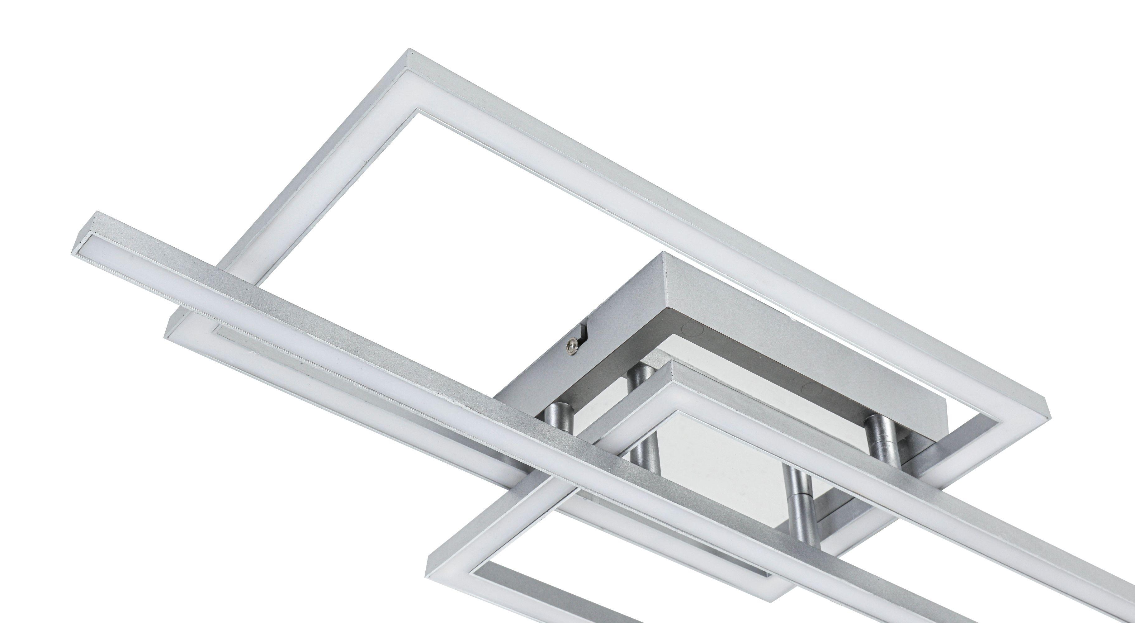 Led Mennyezeti Lámpa Nevi - krómszínű/ezüstszínű, Modern, műanyag/fém (63/24,5/7,7cm) - Luca Bessoni