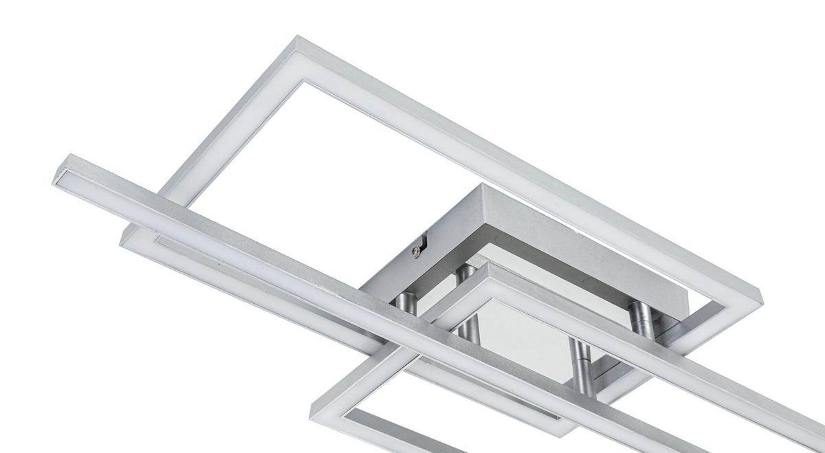 Led Mennyezeti Lámpa Nevi - ezüst/króm, Modern, műanyag/fém (63/24,5/7,7cm) - Luca Bessoni