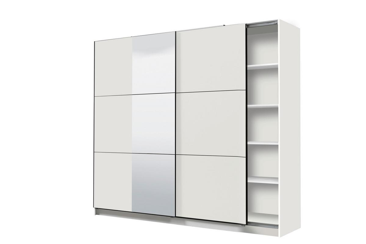 Tolóajtós Szekrény Sierra 236/210 Cm - fehér, Basics, faalapú anyag (236,5/210/62,5cm)