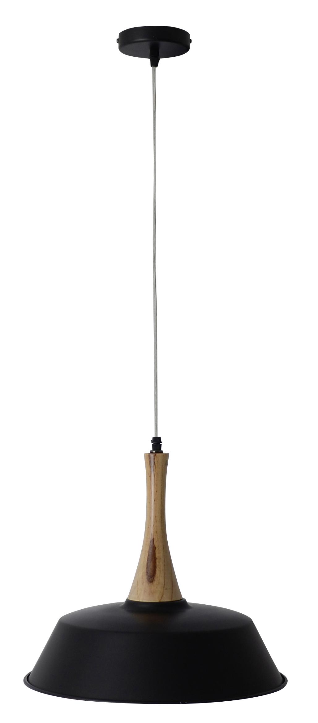 Hängeleuchte Culum H: 120 cm 1-Flammig, Schwarz/Kupfer - Schwarz/Kupferfarben, KONVENTIONELL, Holz/Metall (36/120cm) - Näve