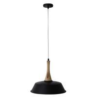 Hängeleuchte Culum H: 120 Cm 1-Flammig, Schwarz/kupfer - Schwarz/Kupferfarben, KONVENTIONELL, Holz/Metall (36/120cm) - Näve