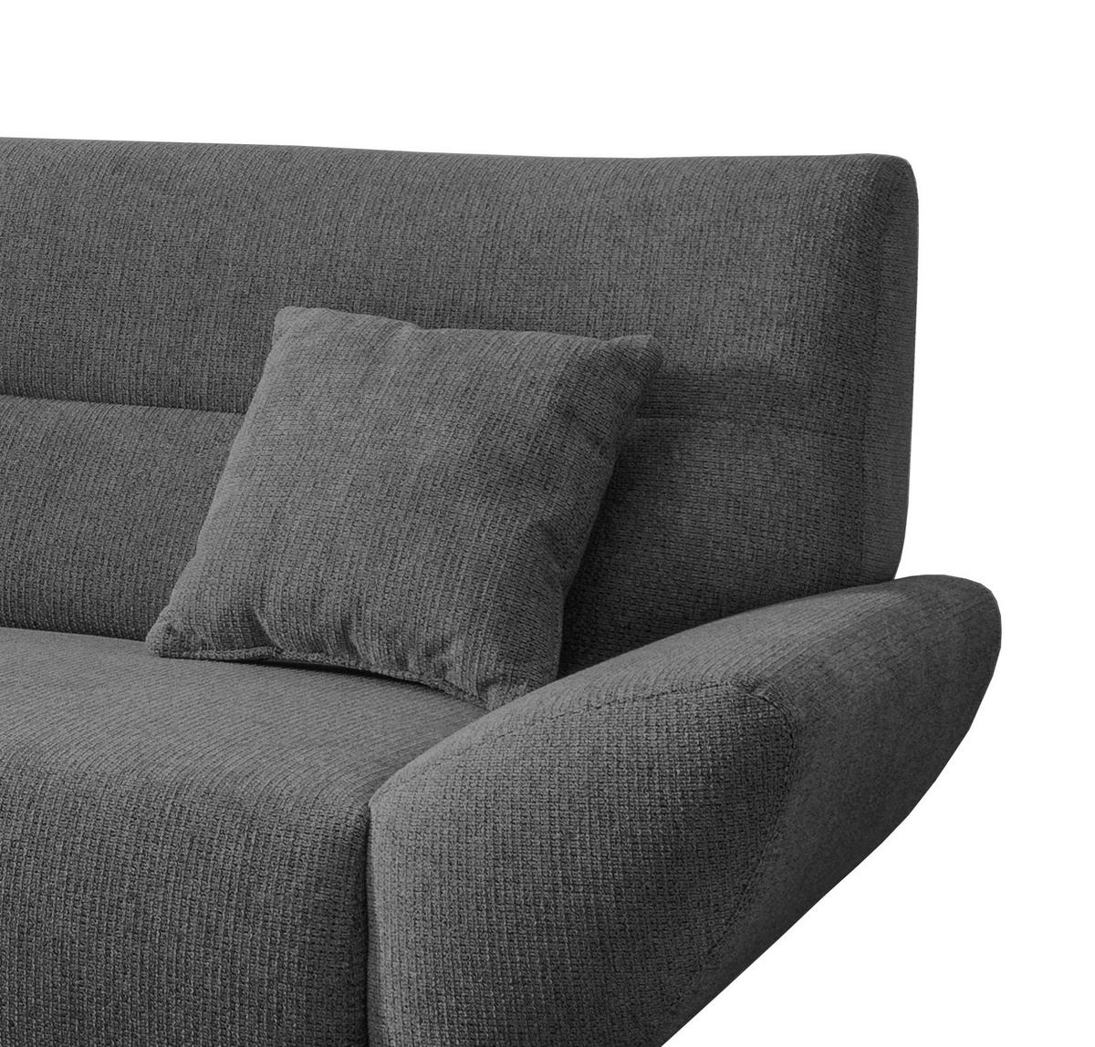 Ecksofa Drago Anthrazit S: 166/290 Cm - Wildeiche/Anthrazit, MODERN, Holz/Textil (166/290cm) - MID.YOU