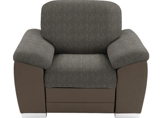 Sessel Sava - Silberfarben/Braun, KONVENTIONELL, Karton/Holz (105/90/87cm) Sessel Sava - Silberfarben/Braun, KONVENTIONELL, Karton/Holz (105/90/87cm)
