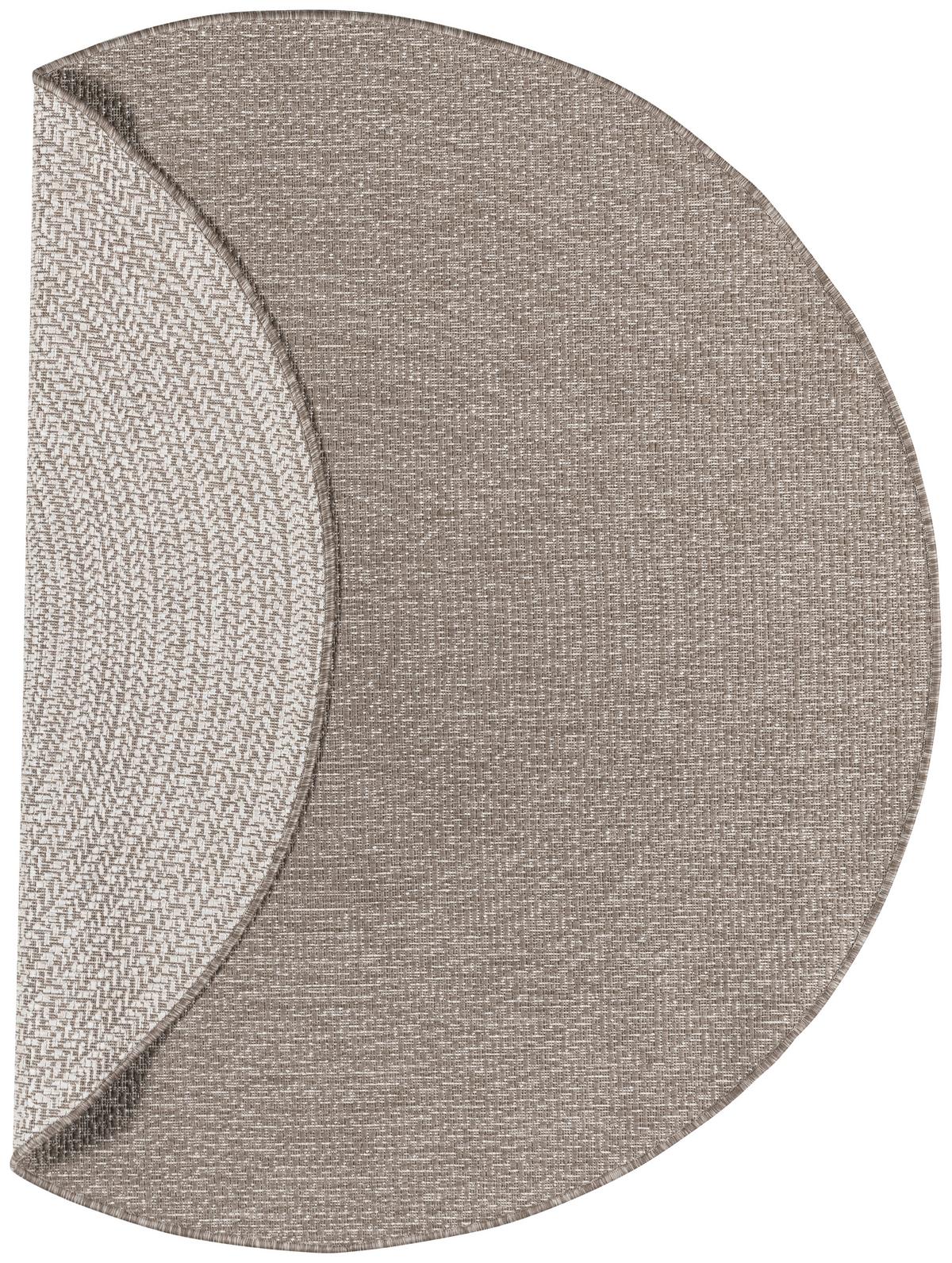 KOBEREC TKANÝ NA PLOCHO Line, P: 160cm, hnědá - hnědá, Moderní, textil (160cm) - Modern Living