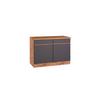 Küchenunterschrank Turin 120 Cm Grau/wotaneiche - Eiche Wotan/Grau, Design, Holzwerkstoff (120/86/60cm) - Held