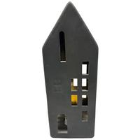 Dekoračný dom LED/teplá biela - čierna, Konventionell, keramika (7,8/20,7/7,8cm) - Mömax
