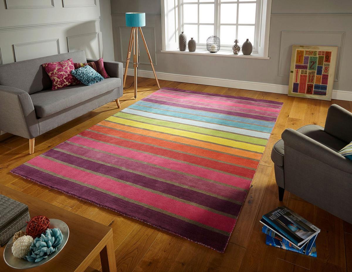 Wollteppich Multicolor 230x160 cm - Multicolor, Basics, Textil (230/160cm)