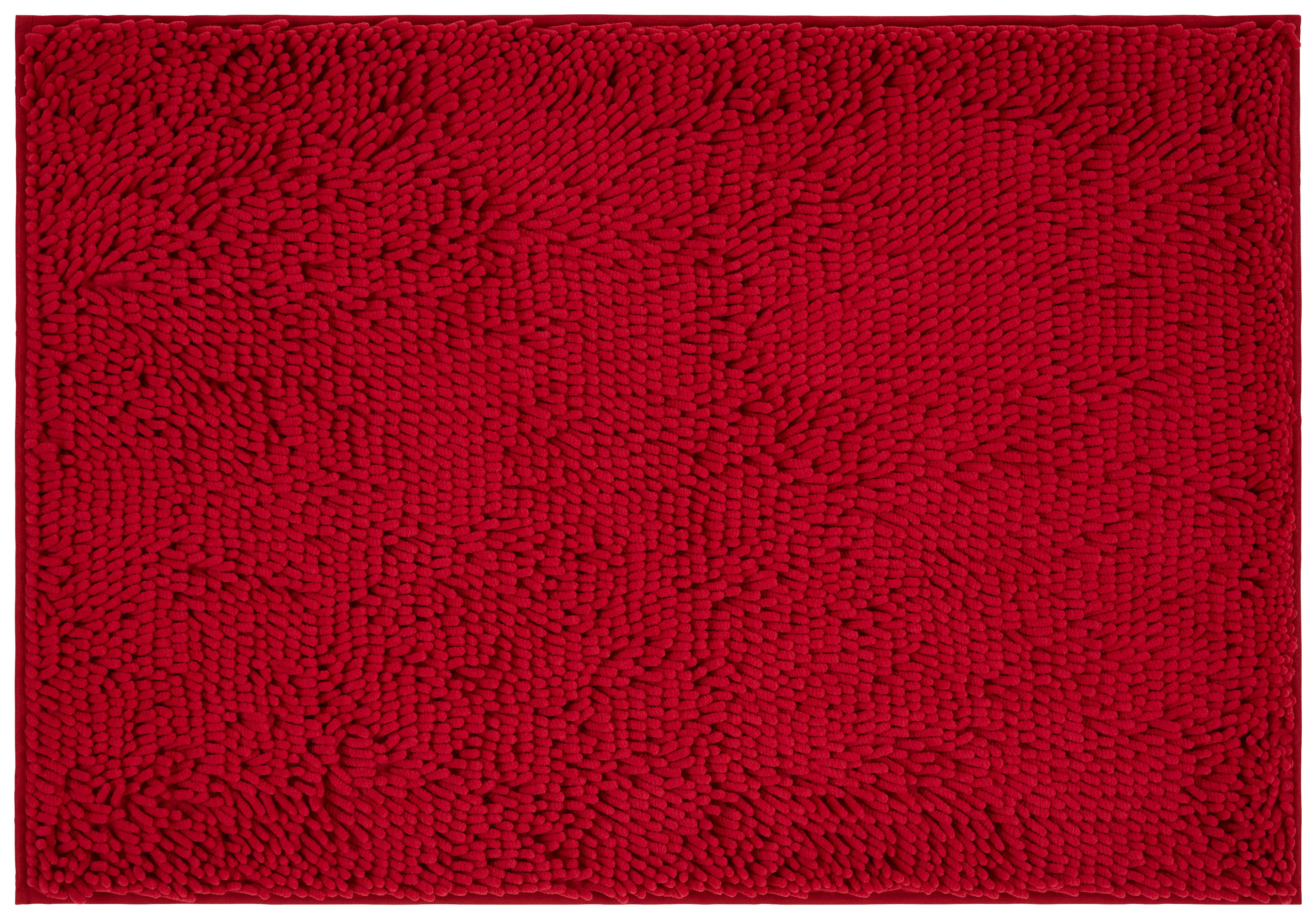 Badematte Liliane Bordeaux 70x120 cm Rutschhemmend - Bordeaux, KONVENTIONELL, Textil (70/120cm) - Ondega