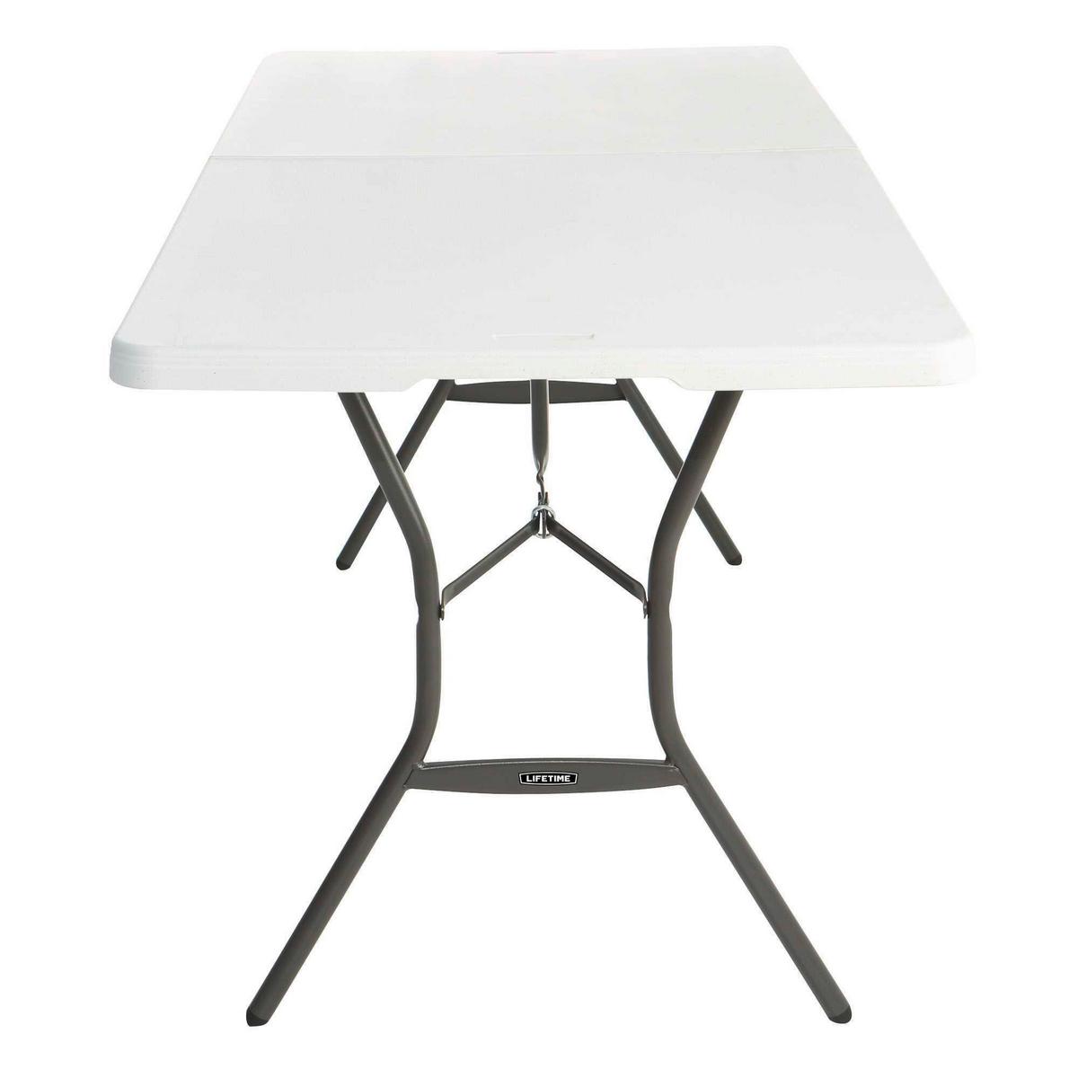 Gartenklapptisch Lm80471 - Weiß, KONVENTIONELL, Kunststoff (183/76/74cm)