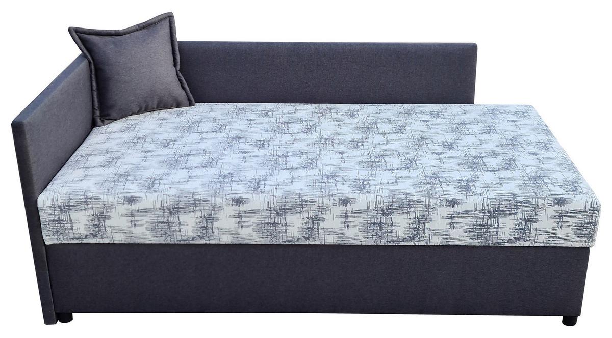 Kárpitozott Heverő Bergen New 207/107 Cm *top Ár* - fekete/fehér, Konventionell, textil (200/90cm) - Best Price