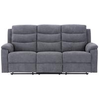 TROJMIESTNA POHOVKA MANCHESTER-BASED- - čierna/sivá, Konventionell, textil/plast (208/102/93cm) - Based