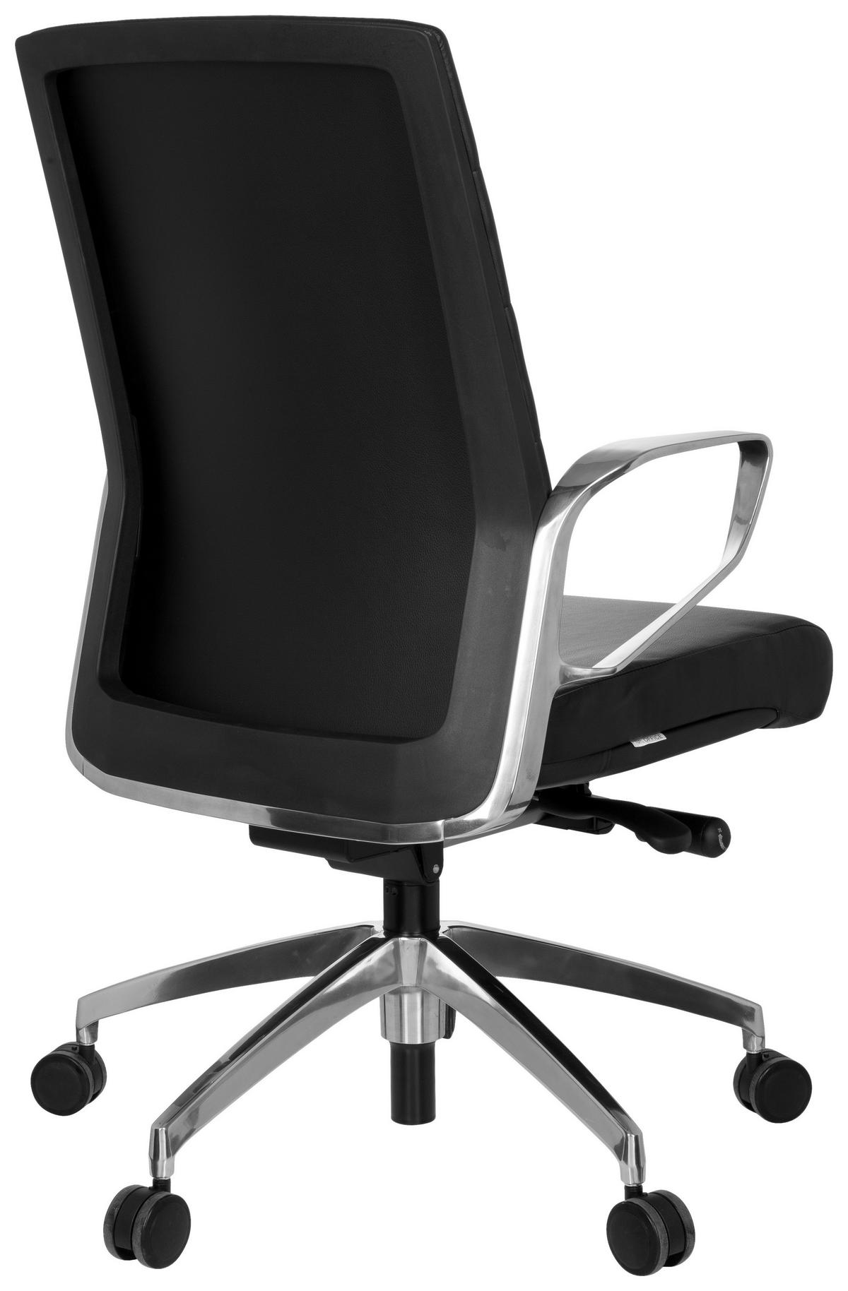 Drehstuhl Provider Schwarz - Chromfarben/Schwarz, MODERN, Kunststoff/Textil (57/110/50cm) - MID.YOU