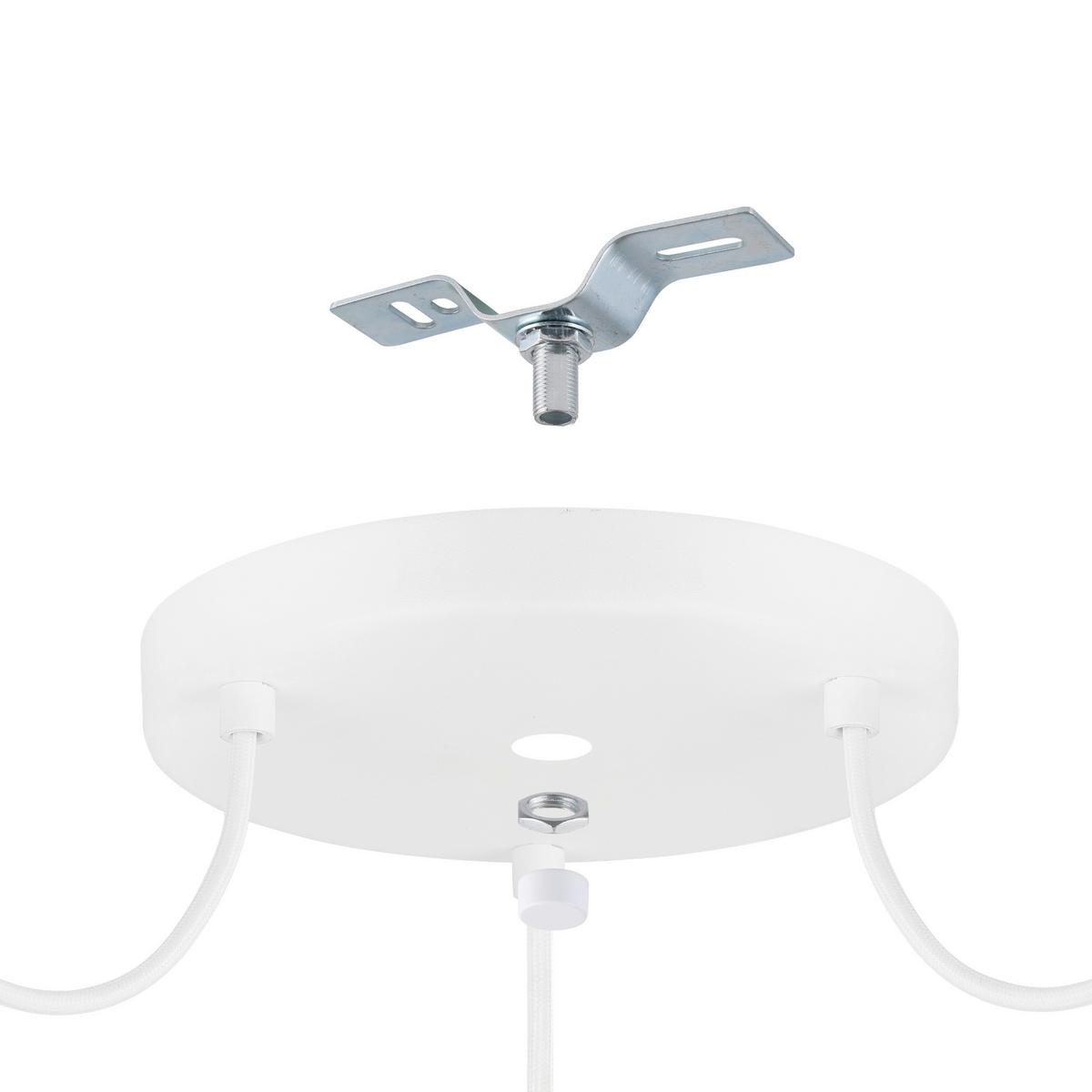 Hängeleuchte 43403* Arnhem - Braun/Weiß, Natur, Naturmaterialien/Papier (96/130cm) - Eglo