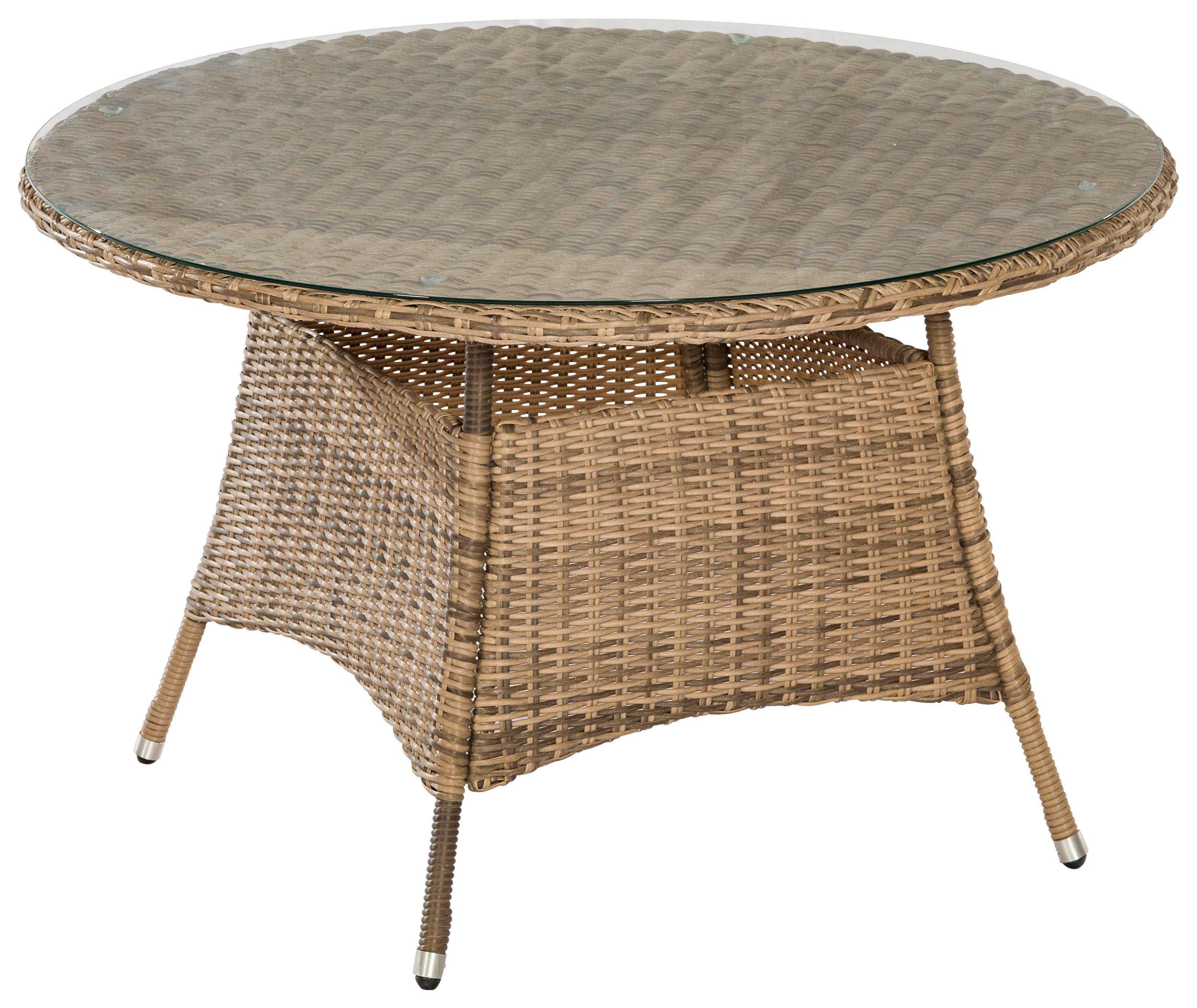 Gartenset Riviera - Naturfarben/Grau, MODERN, Kunststoff/Textil - Gardenson