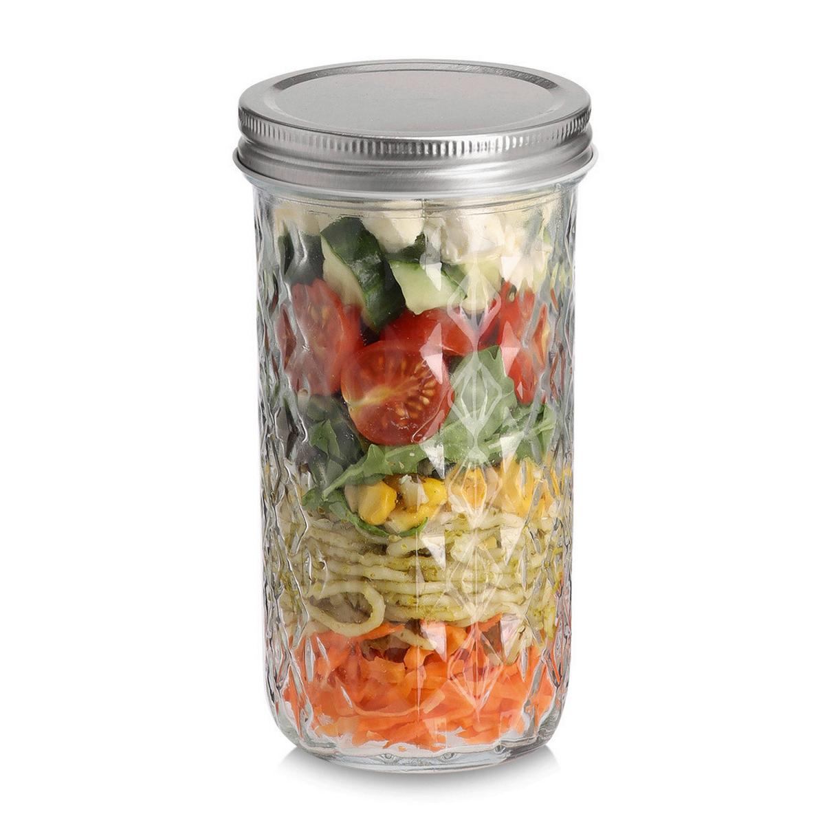 VORRATSGLAS Glas, Transparent - Transparent, Design, Glas (8,6/8,6/16,2cm)