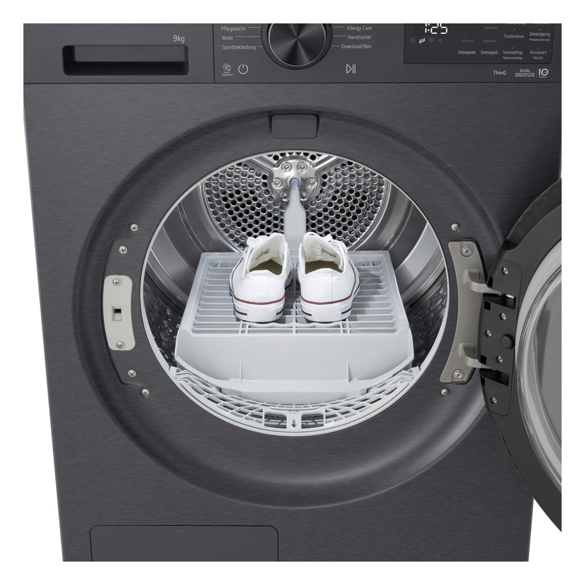 Wärmepumpentrockner Füllmenge ca. 9 Kg - Schwarz, Basics, Metall (60/85/66cm) - LG