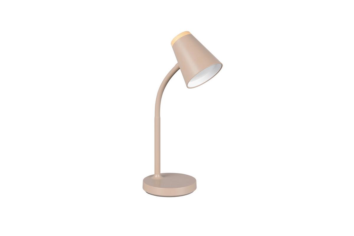 LED-Tischleuchte Pongo Braun Beige B: 13 cm - Beige/Braun, Basics, Kunststoff/Metall (36/13/23cm)