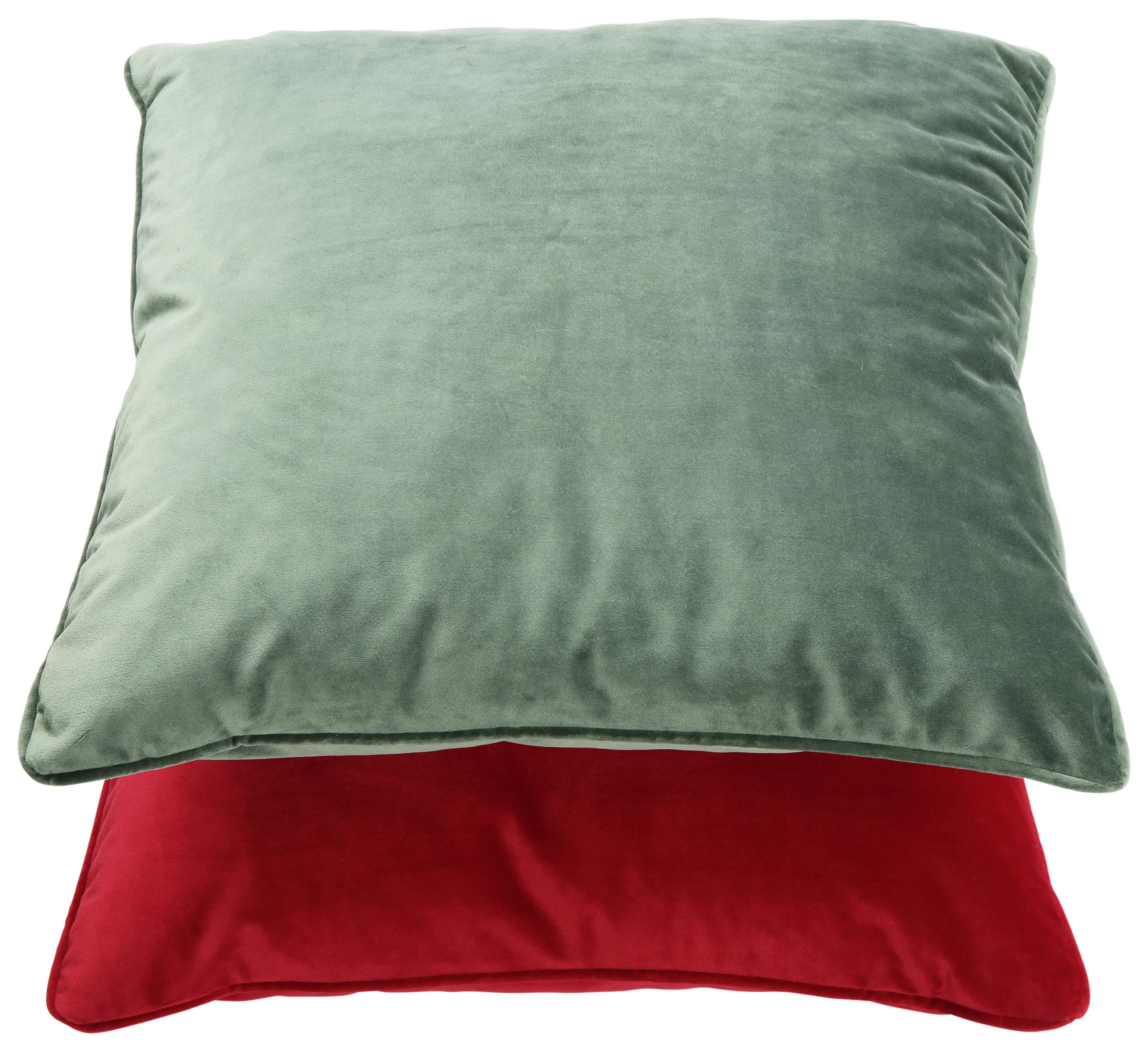 DEKORAČNÍ POLŠTÁŘ VIOLA, 45/45 cm, zelená - zelená, Konvenční, textil (45/45cm) - Premium Living
