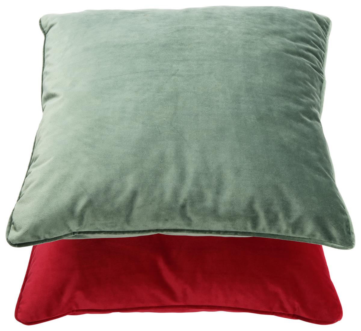 DEKORAČNÝ VANKÚŠ VIOLA, 45/45 cm, zelená - zelená, Konventionell, textil (45/45cm) - Premium Living