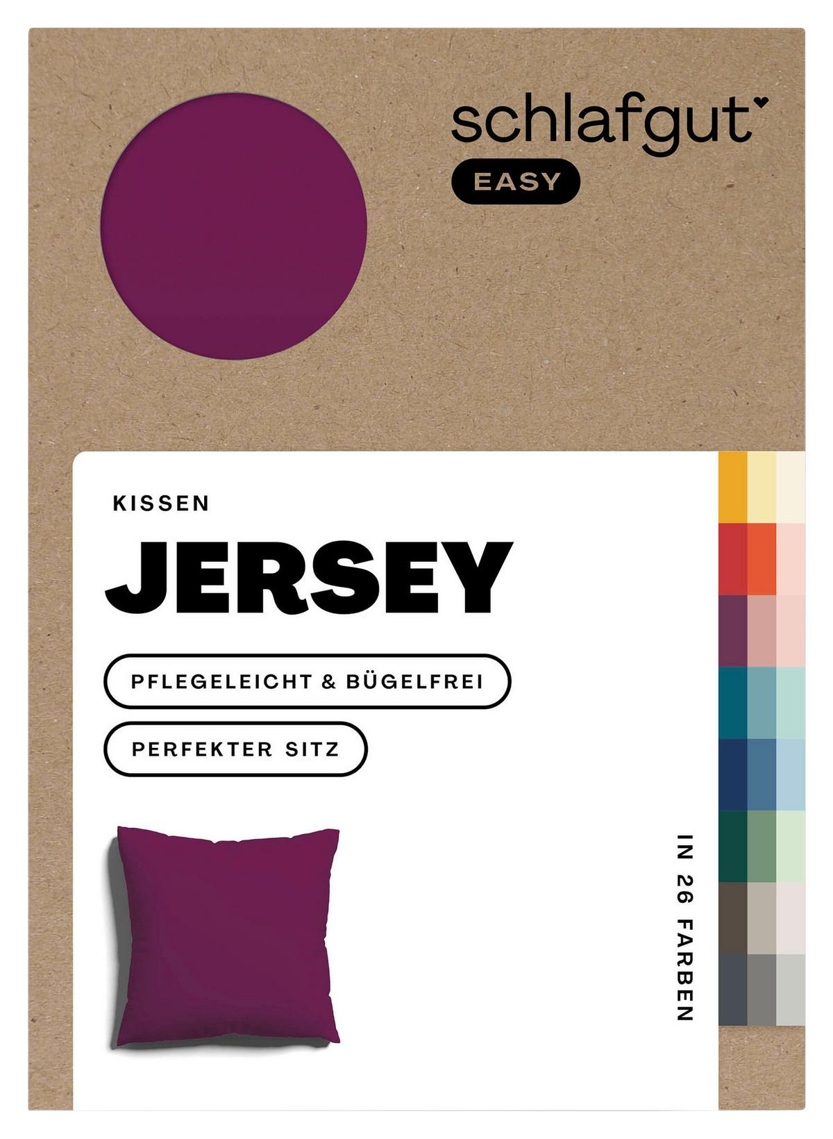 Kissenhülle Easy Jersey - Lila, Basics, Textil (40/40cm) - Schlafgut