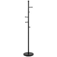 Šatní stojan ASPEN černa - černá, Moderní, kov (32,3/170cm) - MID.YOU