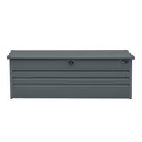 Kissenbox Metall Grau - Anthrazit, Basics, Metall (185/82/75cm) - Ambia Garden