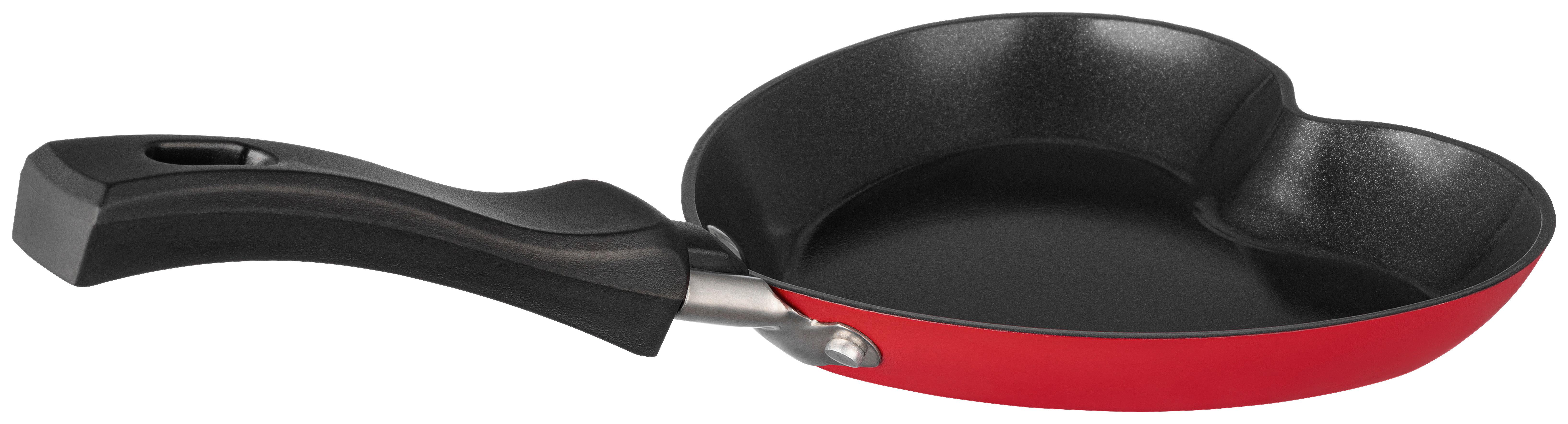 Crepespfanne Holly - Rot/Schwarz, MODERN, Kunststoff/Metall (14/10,7/2cm) - Luca Bessoni
