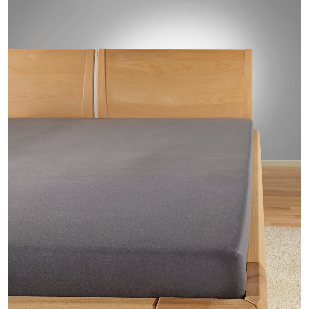 Leintuch Jena Anthrazit 150x250 cm Baumwolle