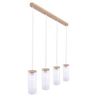 Hängeleuchte 8533409 Barrel 4 - Natur, Holz (75/100cm)