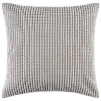 Zierkissen Halina 45x45 cm Fleece Silber mit Zipp - Silberfarben, MODERN, Textil (45/45cm) - Luca Bessoni