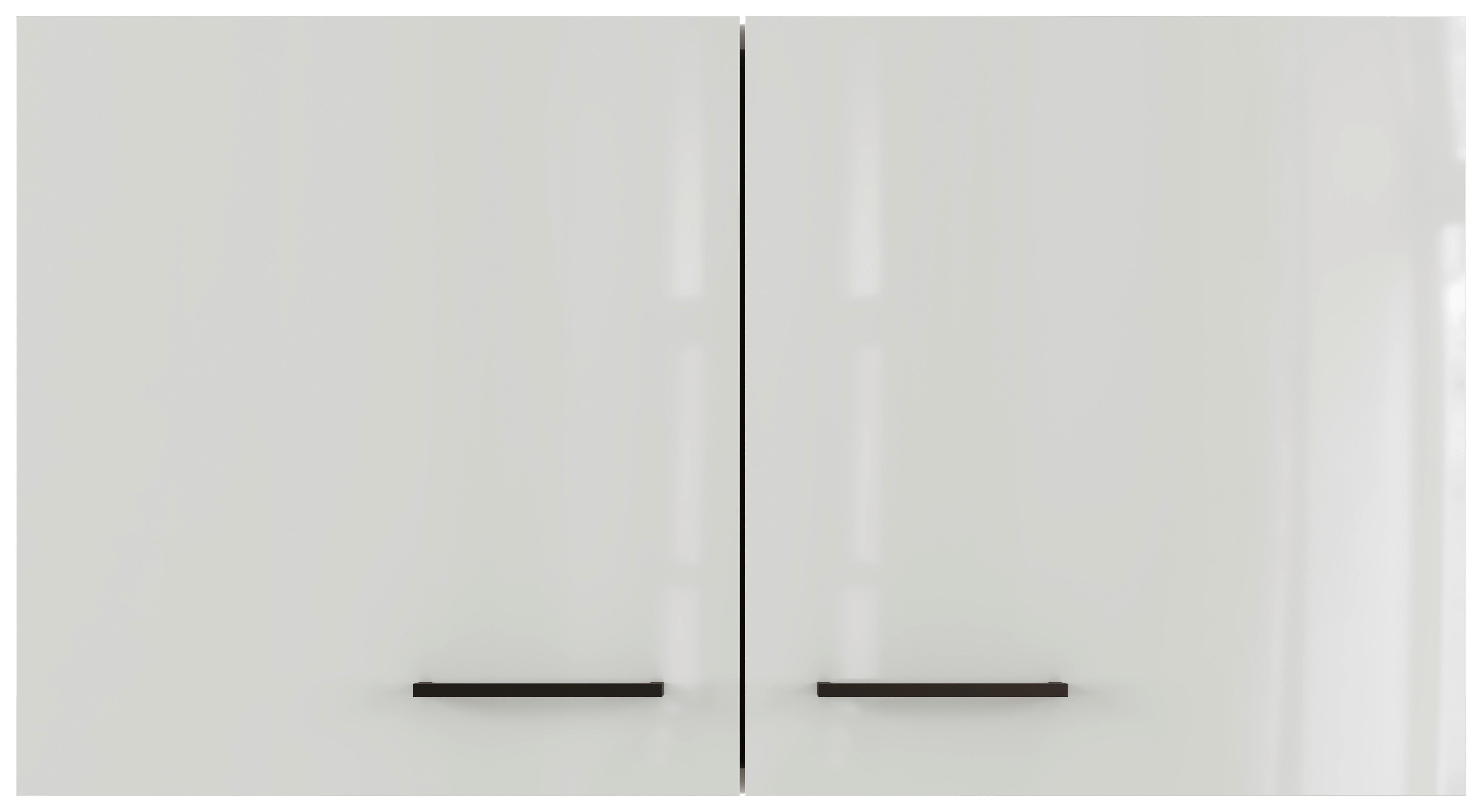 Kuchyňská horní skříňka LEVI LEVI - šedá/černá, Moderní, kov/kompozitní dřevo (100/54/32cm) - FlexWell