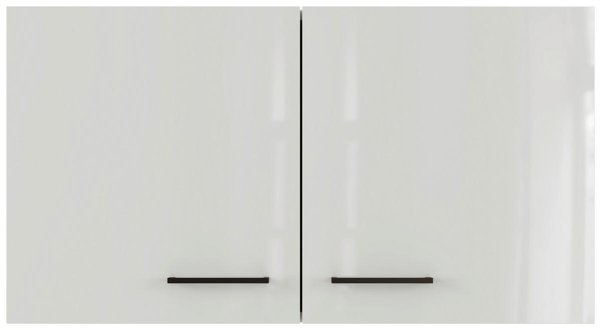 Kuchyňská horní skříňka LEVI LEVI - šedá/černá, Moderní, kov/kompozitní dřevo (100/54/32cm) - FlexWell