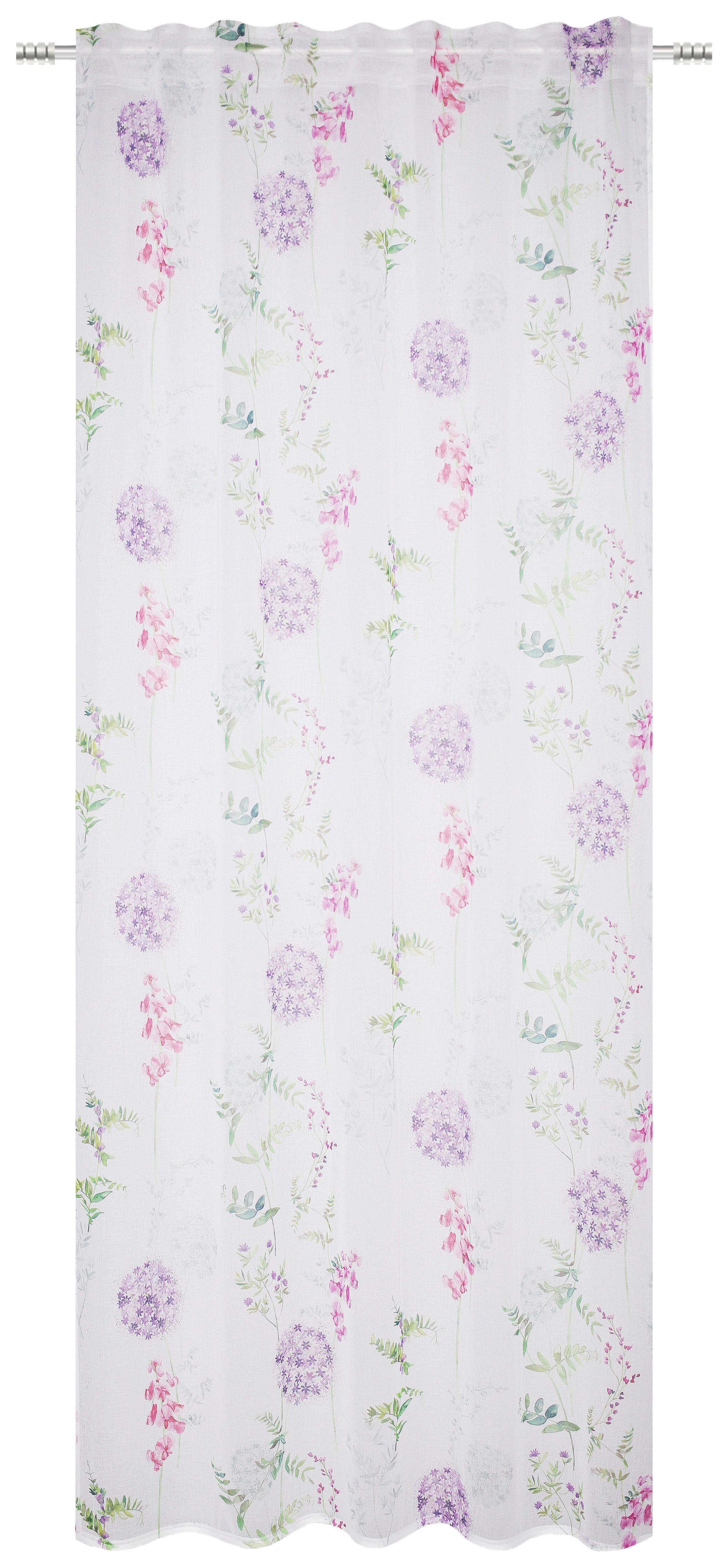 Fertigvorhang Flower - Multicolor, ROMANTIK / LANDHAUS, Textil (135/245cm) - James Wood
