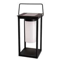 Solarleuchte Led-sockelleuchte Aluminium Kunststoff - Schwarz, Basics, Kunststoff/Metall (14,5/32,5/14,5cm) - Näve