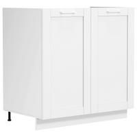 Spülenunterschrank Colura - Weiß, Trend, Holzwerkstoff/Kunststoff (80/82/46cm) - MID.YOU